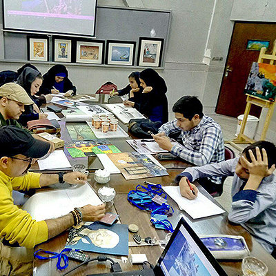 ابراز همدردی هنرمند کارتونیست حوزه هنری خراسان شمالی با هموطنان زلزله زده