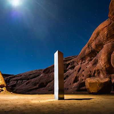 شوخی زمینی با سازه‌های فلزی فرازمینی!